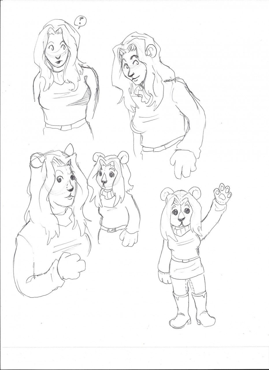 SpaceOphelia sketch page commission 2 by Superboo