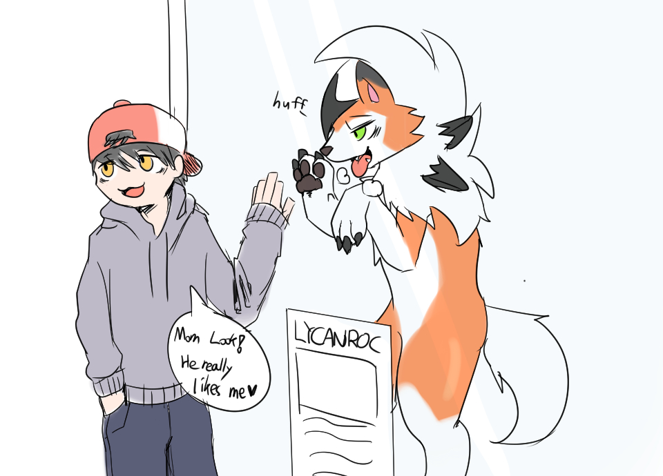 Lycanroc body swap by Sa_no