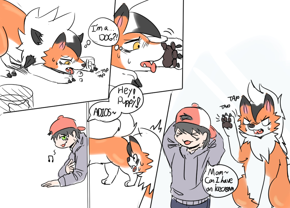 Lycanroc body swap by Sa_no