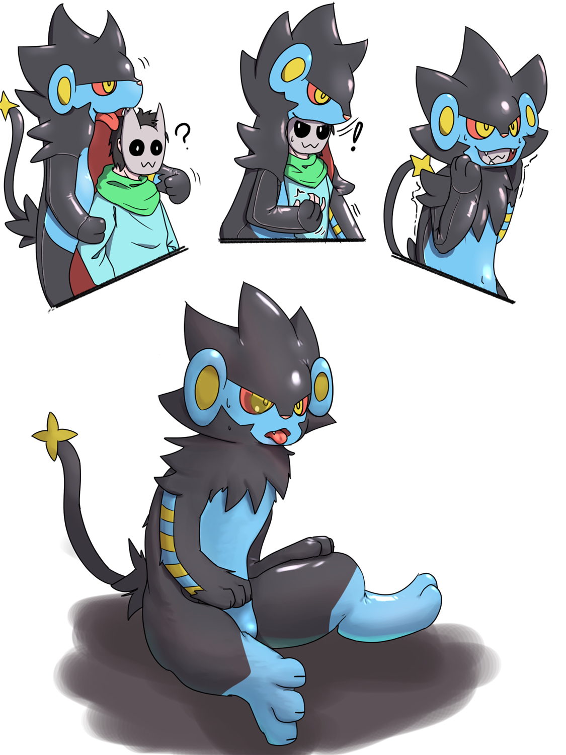 Luxray latex suit TF by Sa_no