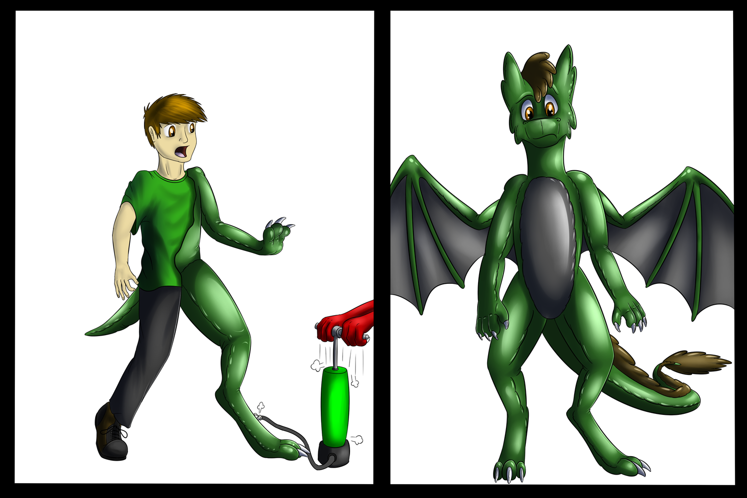 Something is not right (art trade) by Tomek1000