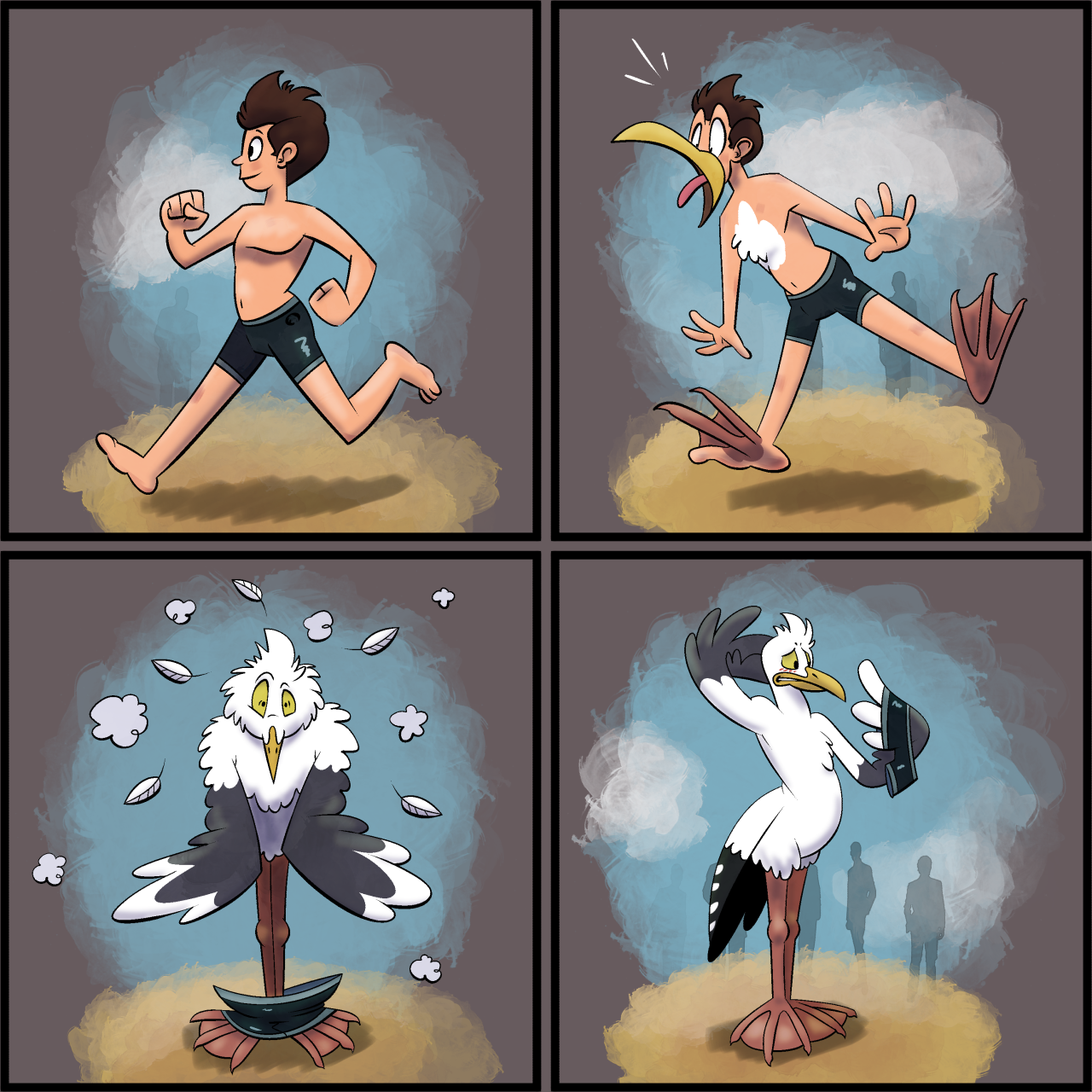 Beach Sqwalkin' by Trevor_Fox