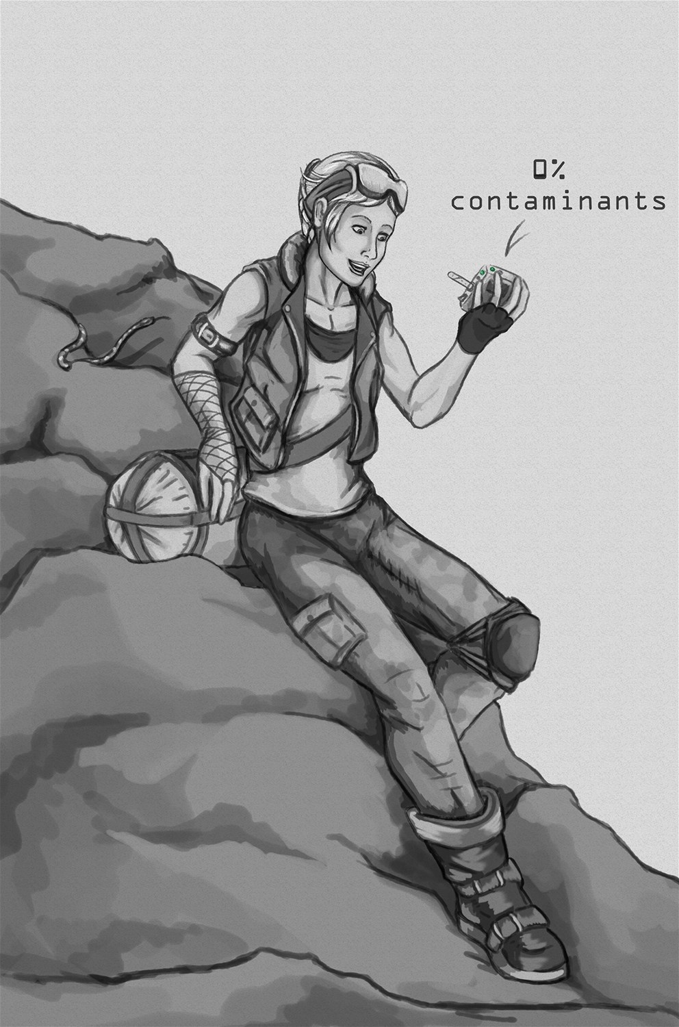 Commission : Eon in the wasteland... by Urbanvixen
