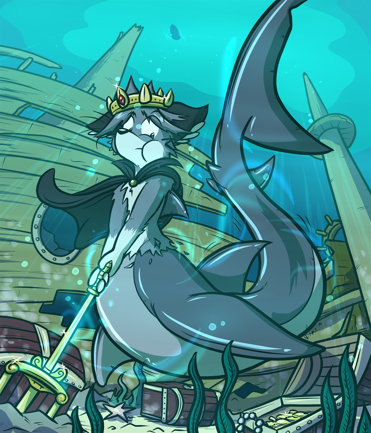 Shark Treasure by Virmir