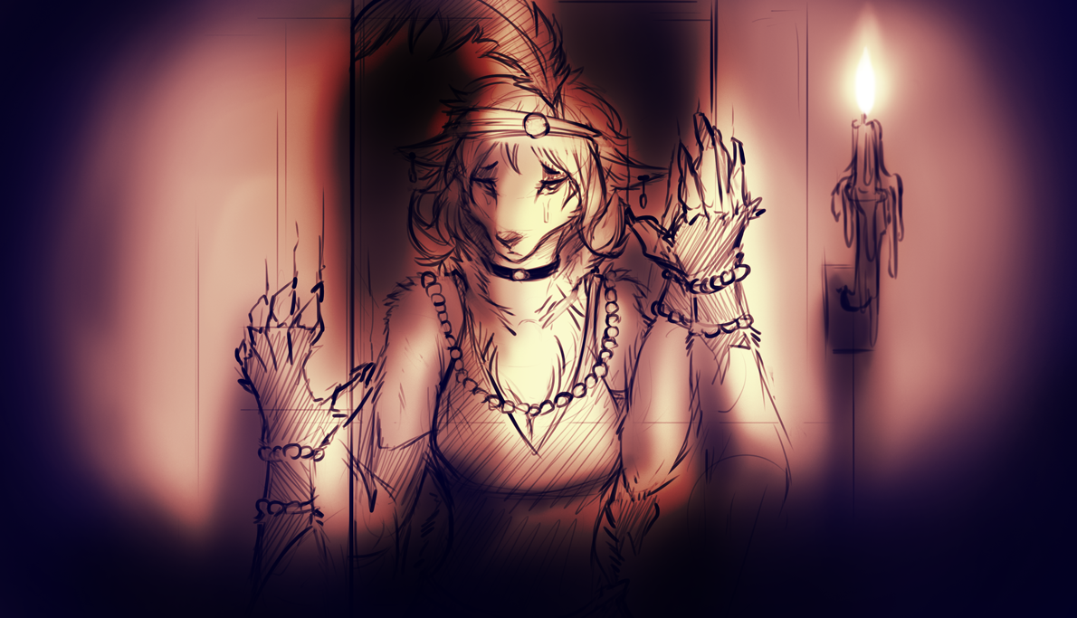 Flapper Werewolf by Wat