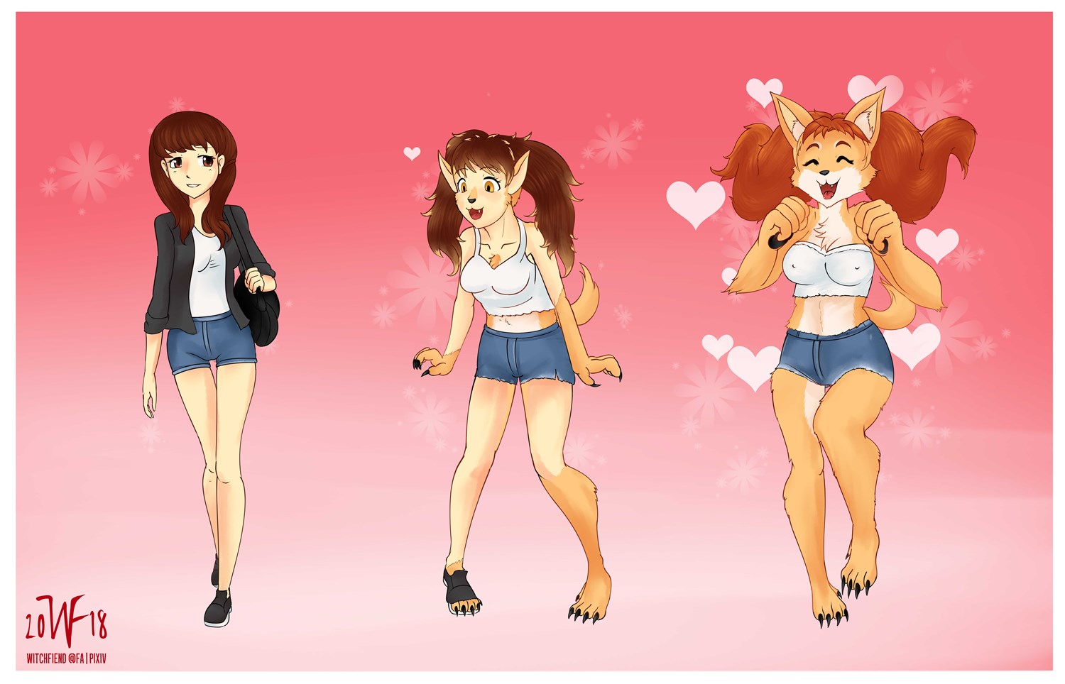 Lily the Puppy Werewuff by Witchfiend