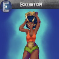 E is for Eoceratops by Witchfiend