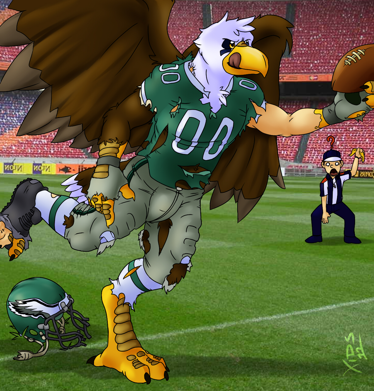 Ill-Eagle Receiver Down Field! by Xids