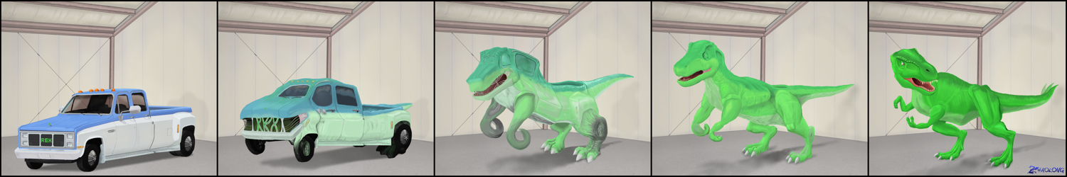 Truck to T-Rex by Zhaolong