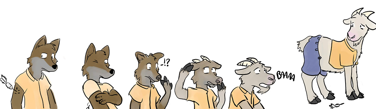 Fore turns into a Goat by Zho