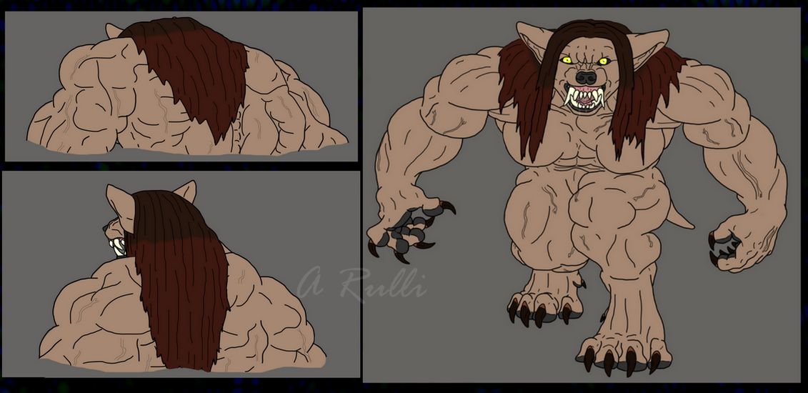 (Old) My Furless Werewolf TF Scene (2015) (Clean + Both Bloody & Non-Bloody Versions) by Adaru32