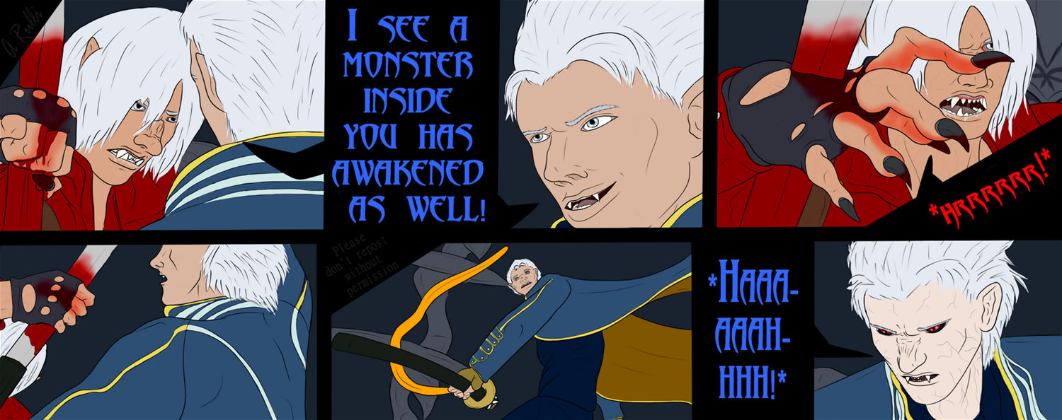 ($) Dante's Beastly Awakening Sequence (Warning: Blood) by Adaru32