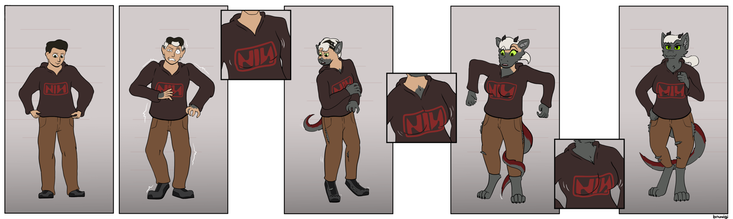 Furred dragon TF by bnuuigi