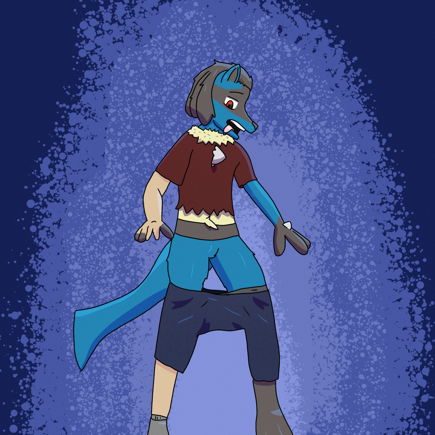 Octransfur 2023 Day 16: Lucario by Briandabluefox 
