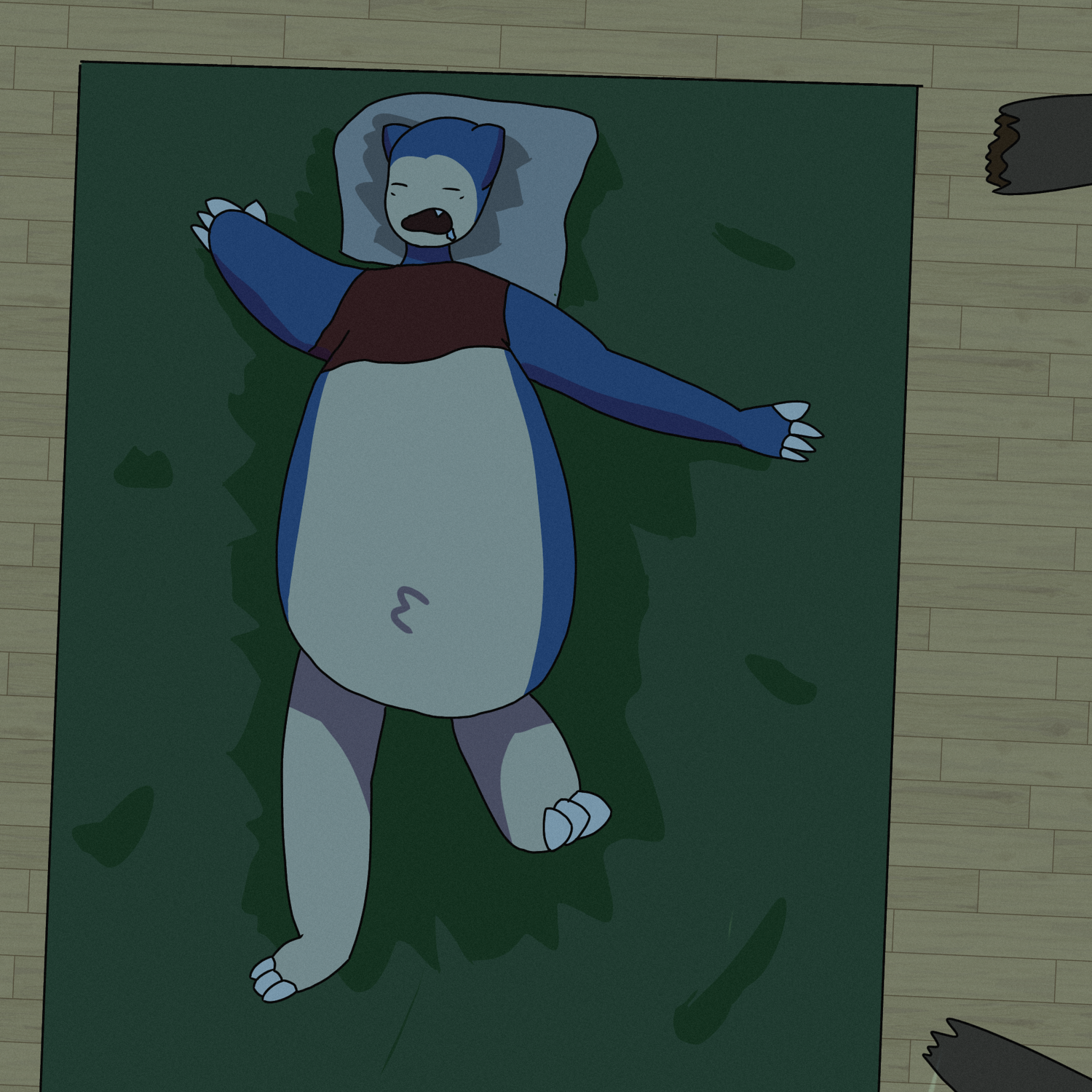 Octransfur 2023 Day 23: Snorlax by Briandabluefox 
