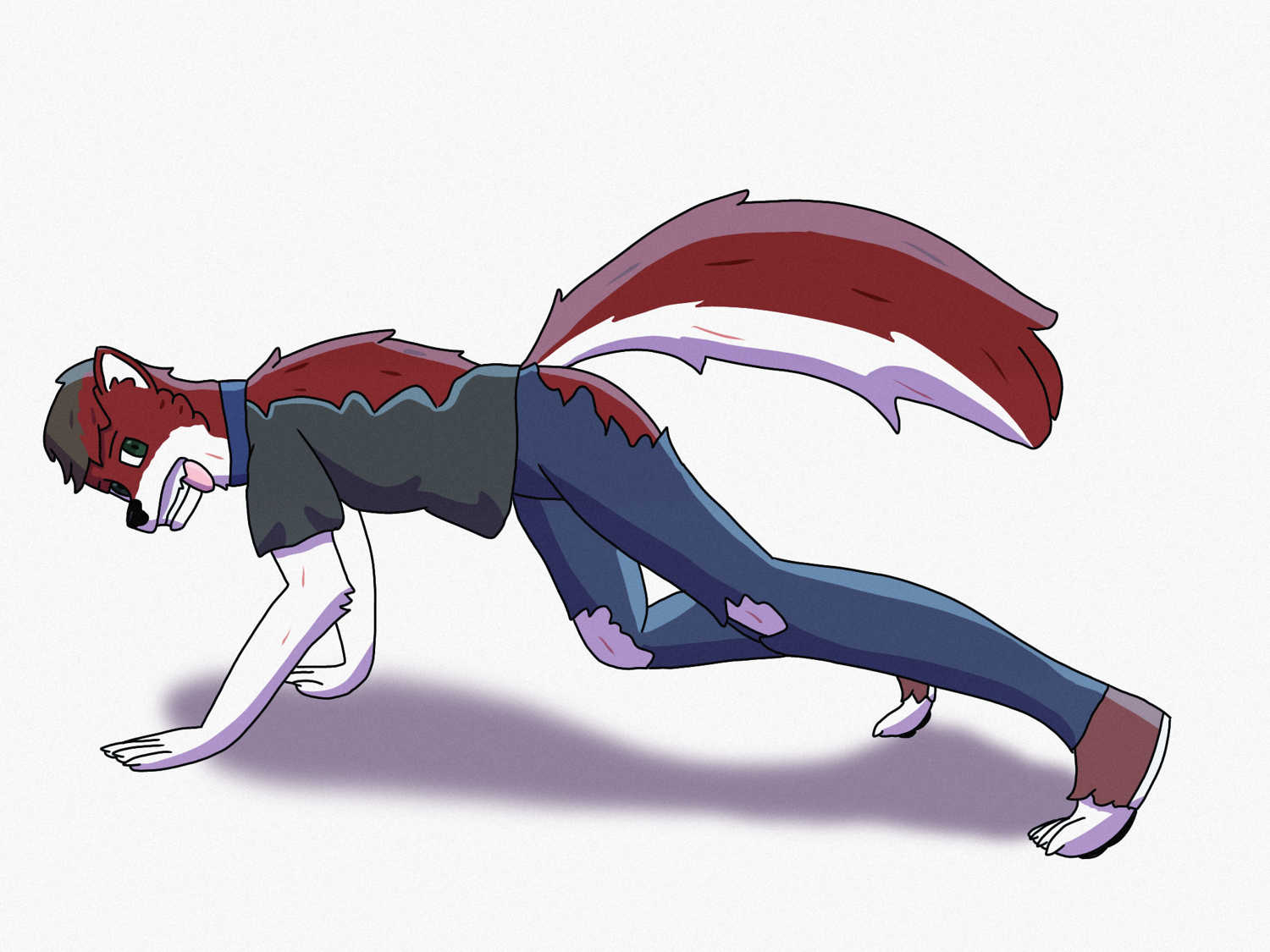 Octransfur 2023 Day 25: Husky by Briandabluefox 