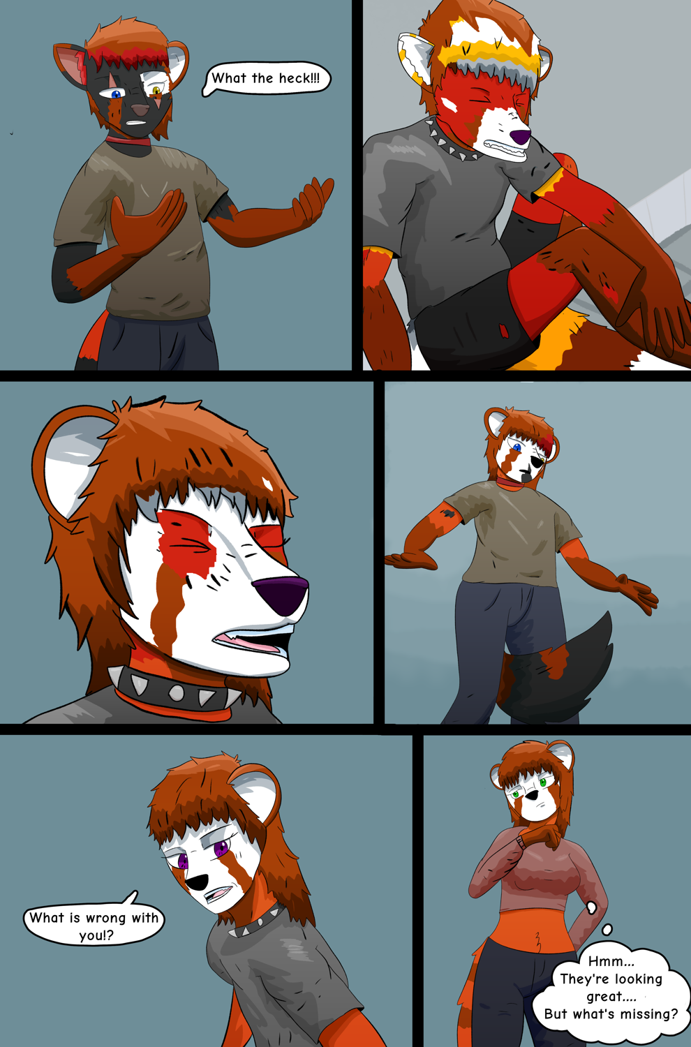 Dress Up (Red Panda Twinning TF TG) by Briandabluefox 