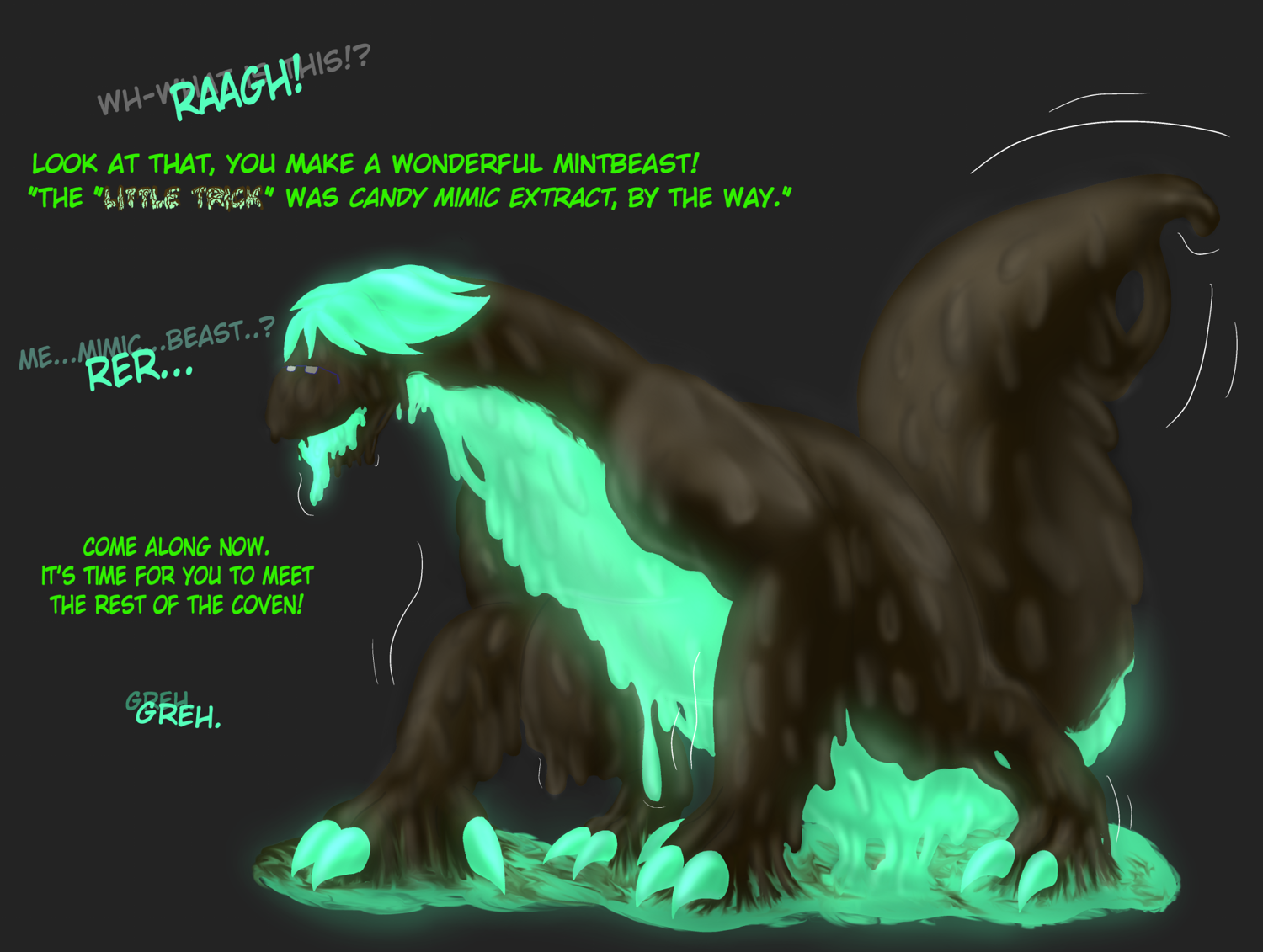 Fafnir's Minty Monsterification (Sequence) by Captainmackerel