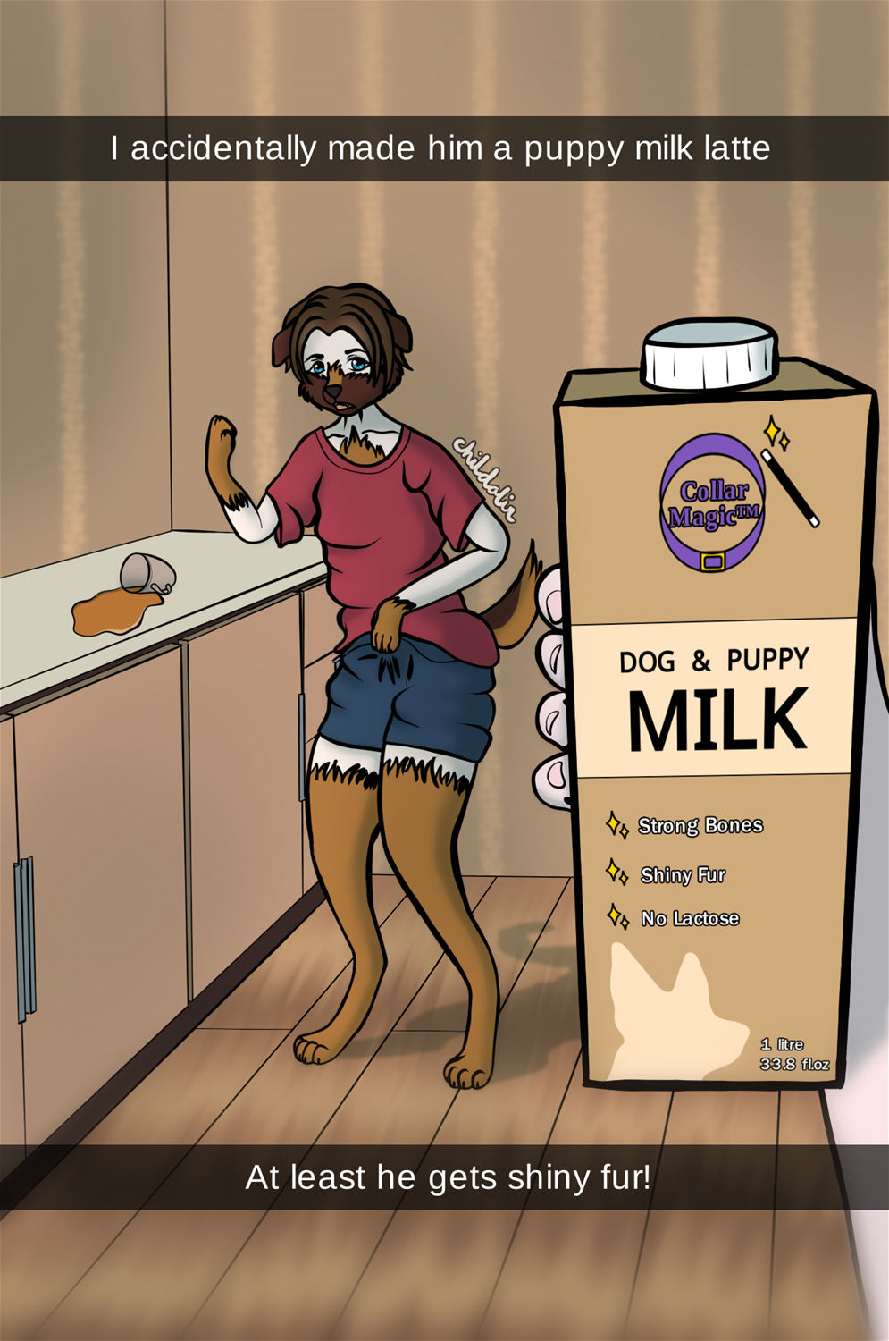 A Puppy Milk Latte by Childolir
