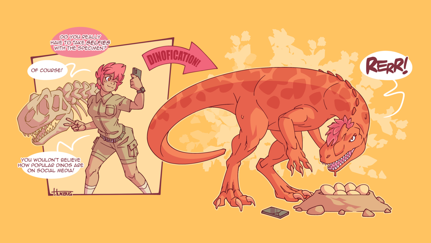 Dino Selfies by Hukeng