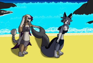 Zinciqe and Luciles Beach time by kylr23