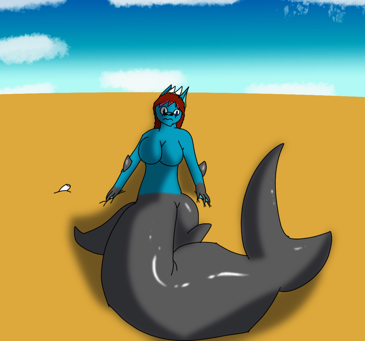 Lyra gets Shark tailed by kylr23