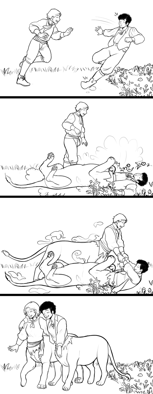 Lioness Flowerfield by Mxmaramoose