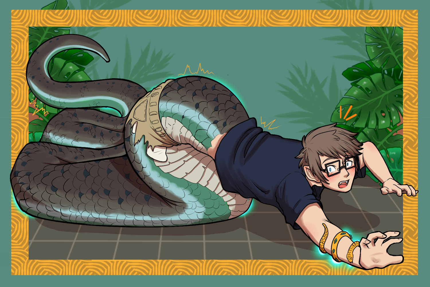 Snek-tember Postcard by Mxmaramoose