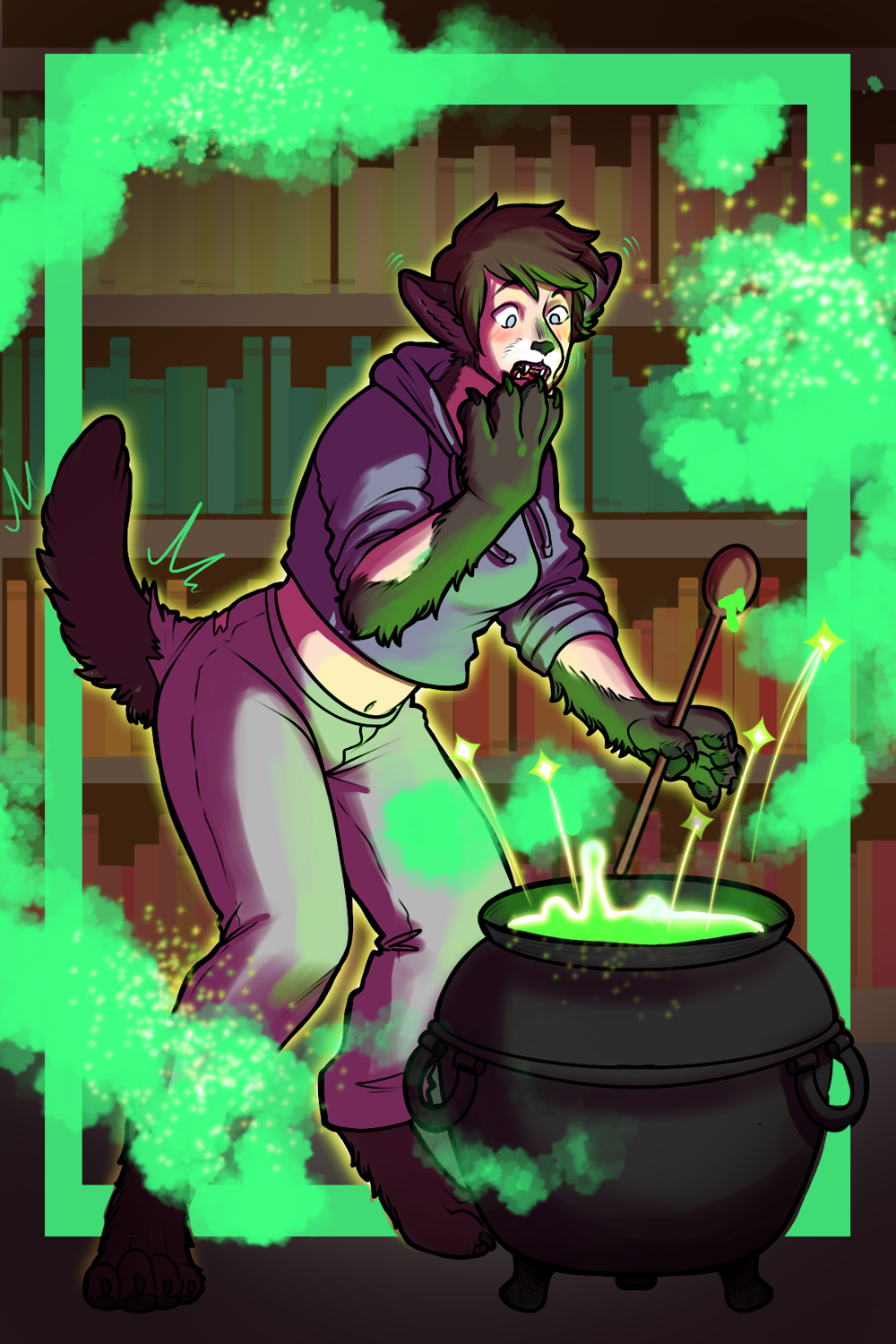 October Patron Postcard: Potion PPE by Mxmaramoose