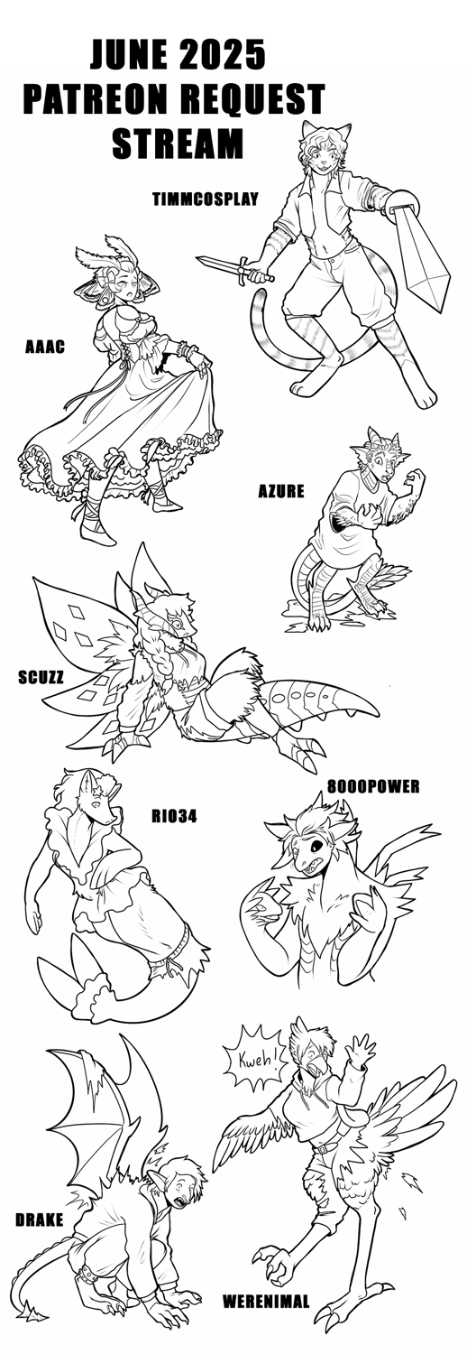 June2025 Patreon Request Stream by Mxmaramoose