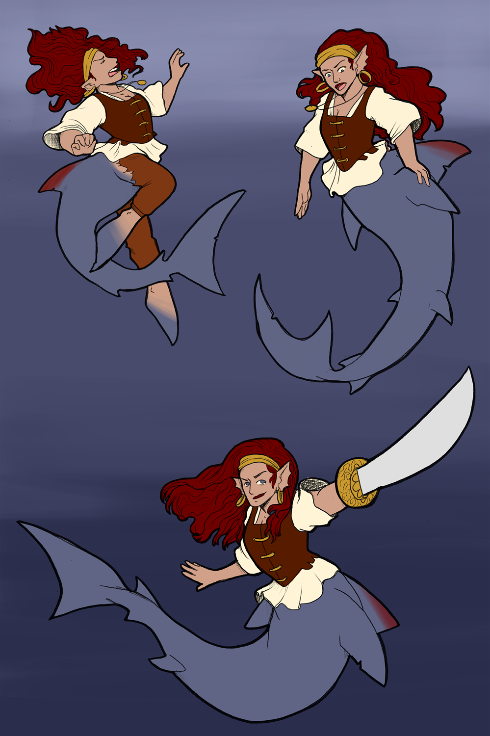Mermaid Pirate for Frost by Mxmaramoose