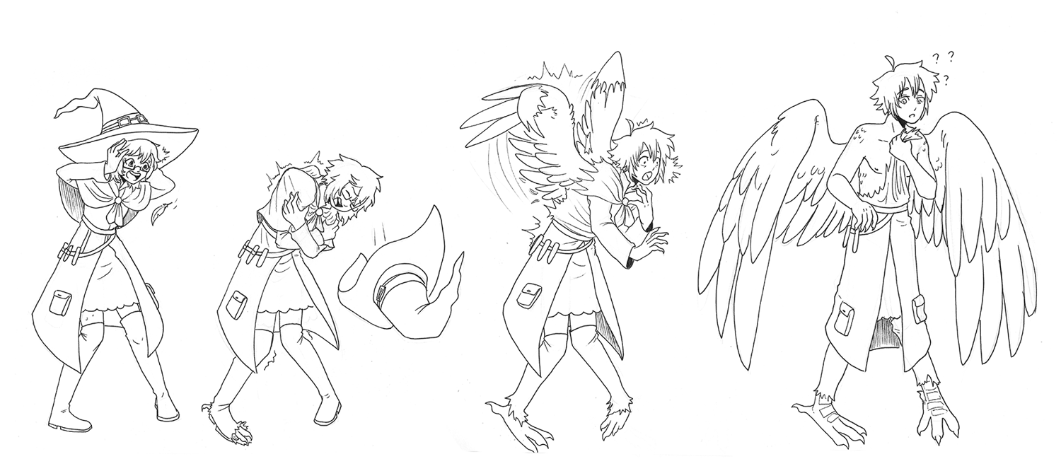 Witch to Harpy... again by Mxmaramoose