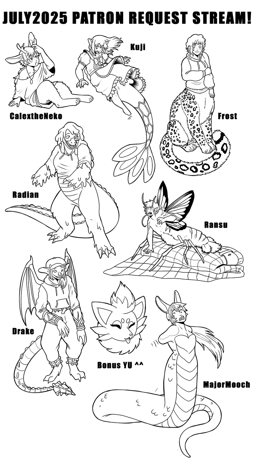 July2025 Patreon Request Stream by Mxmaramoose