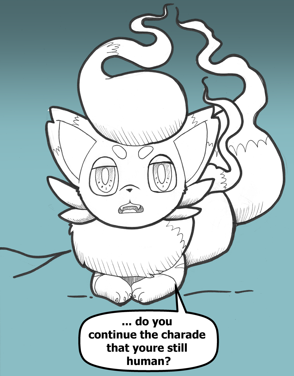 Keeping Up Appearances (Hisuian Zorua TF) by Mxmaramoose