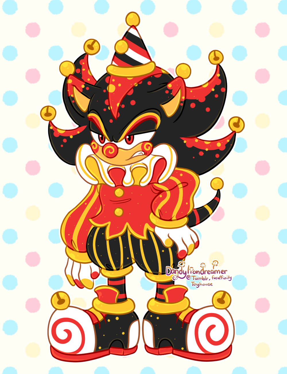 Shadow the clownhog by Nightmaredreamer
