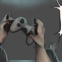 A Werewolf Playing Takeshi's Challenge On A Full Moon by Pessimist