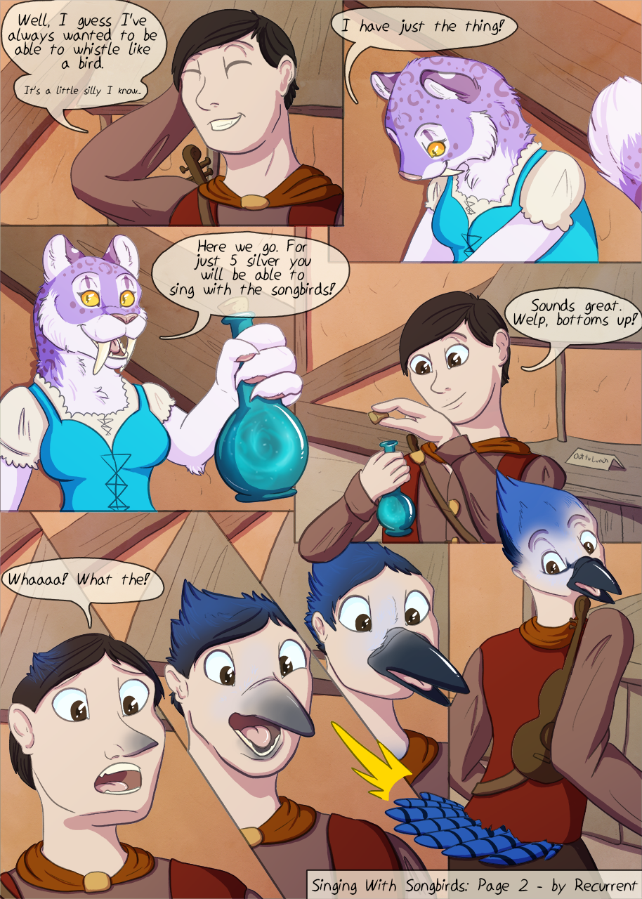 [P/YCH] Singing With Songbirds - Complete (4 pages) by Recurrent