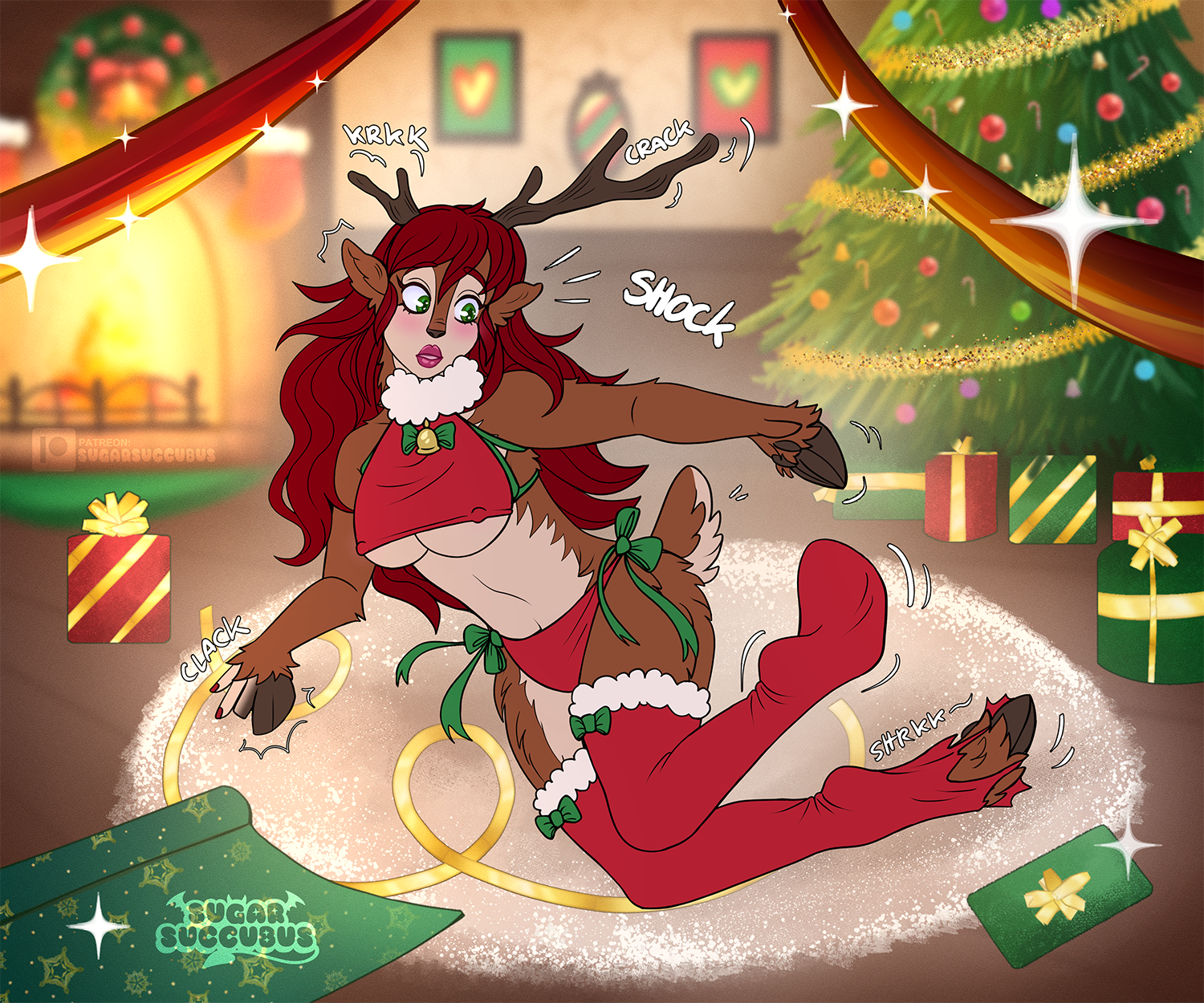 Merry Christmas~ (Reindeer TF) by SugarSuccubus