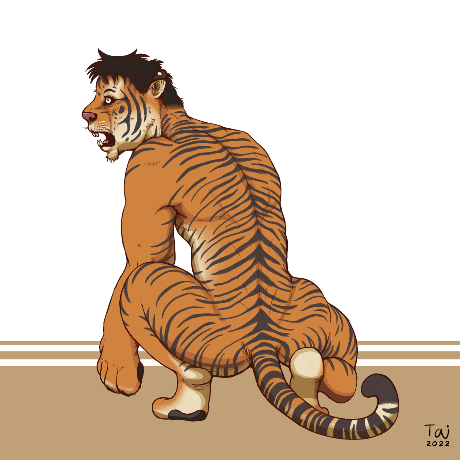 人虎 (Weretiger) by Taitora