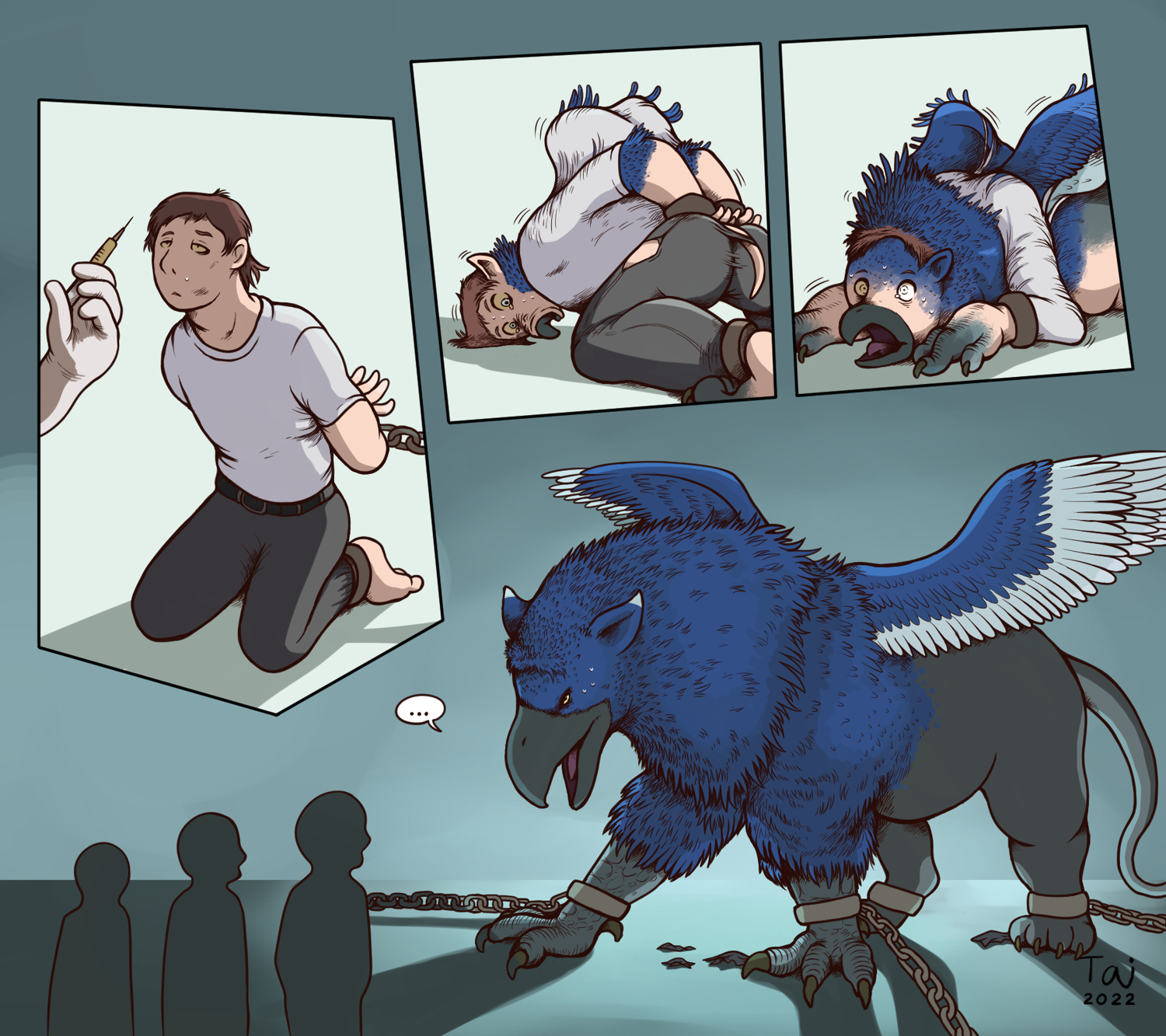Restrained Gryphon by Taitora
