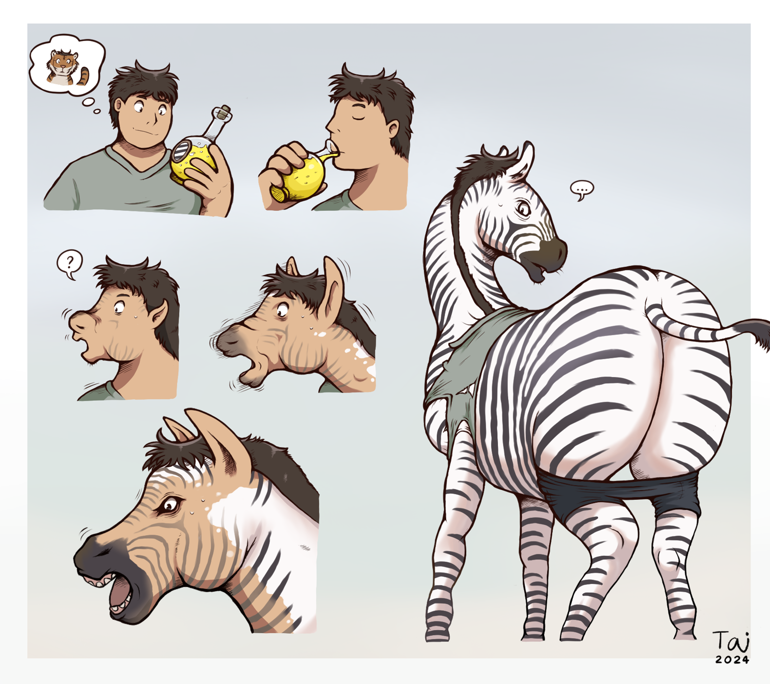 Striped Surprise by Taitora
