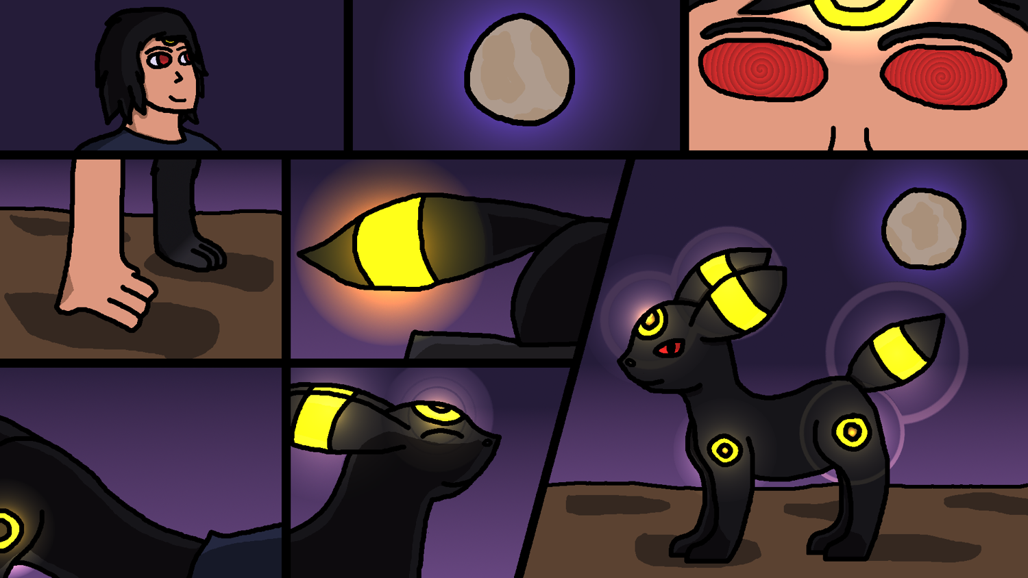 Brian the Wereumbreon (Umbreon TF) by Thewriter