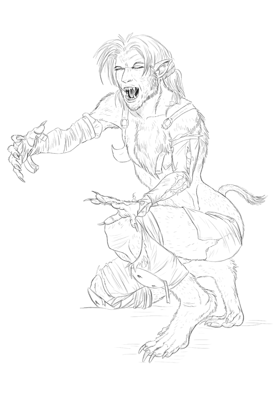 Bloody Roar sketches by Viergacht