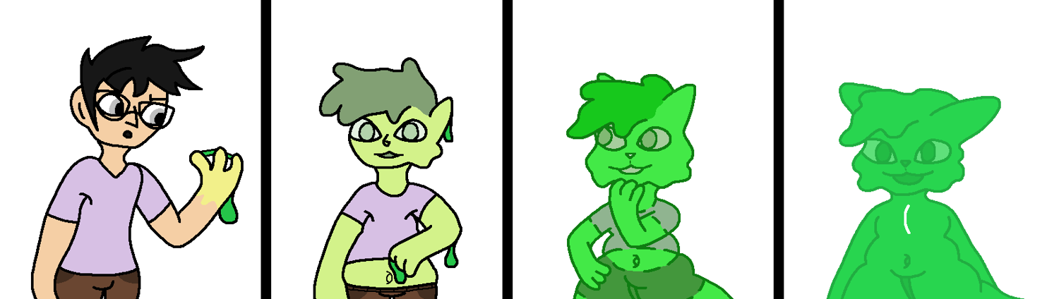 Slimy Situation Colored Sketch by Xxwillowkat